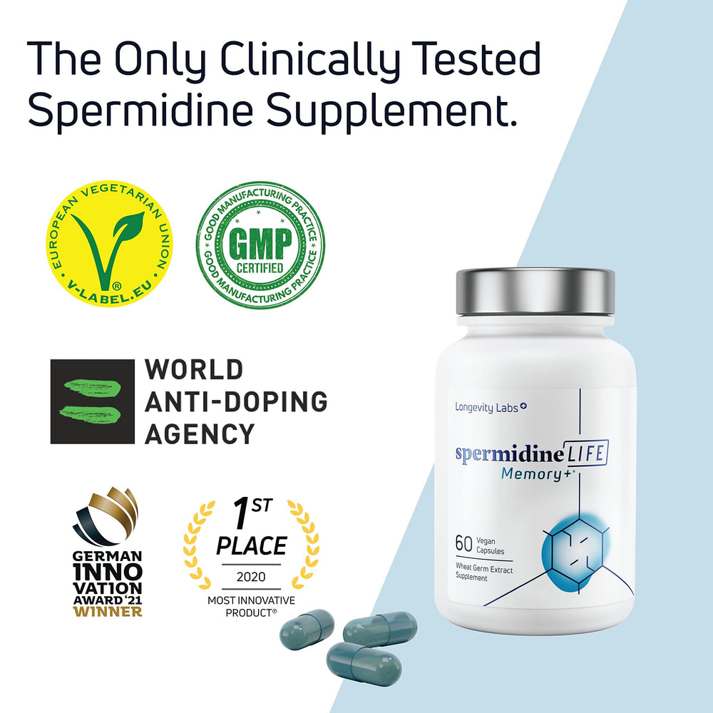 Zinc and thiamine highlighted among Memory+ ingredients.