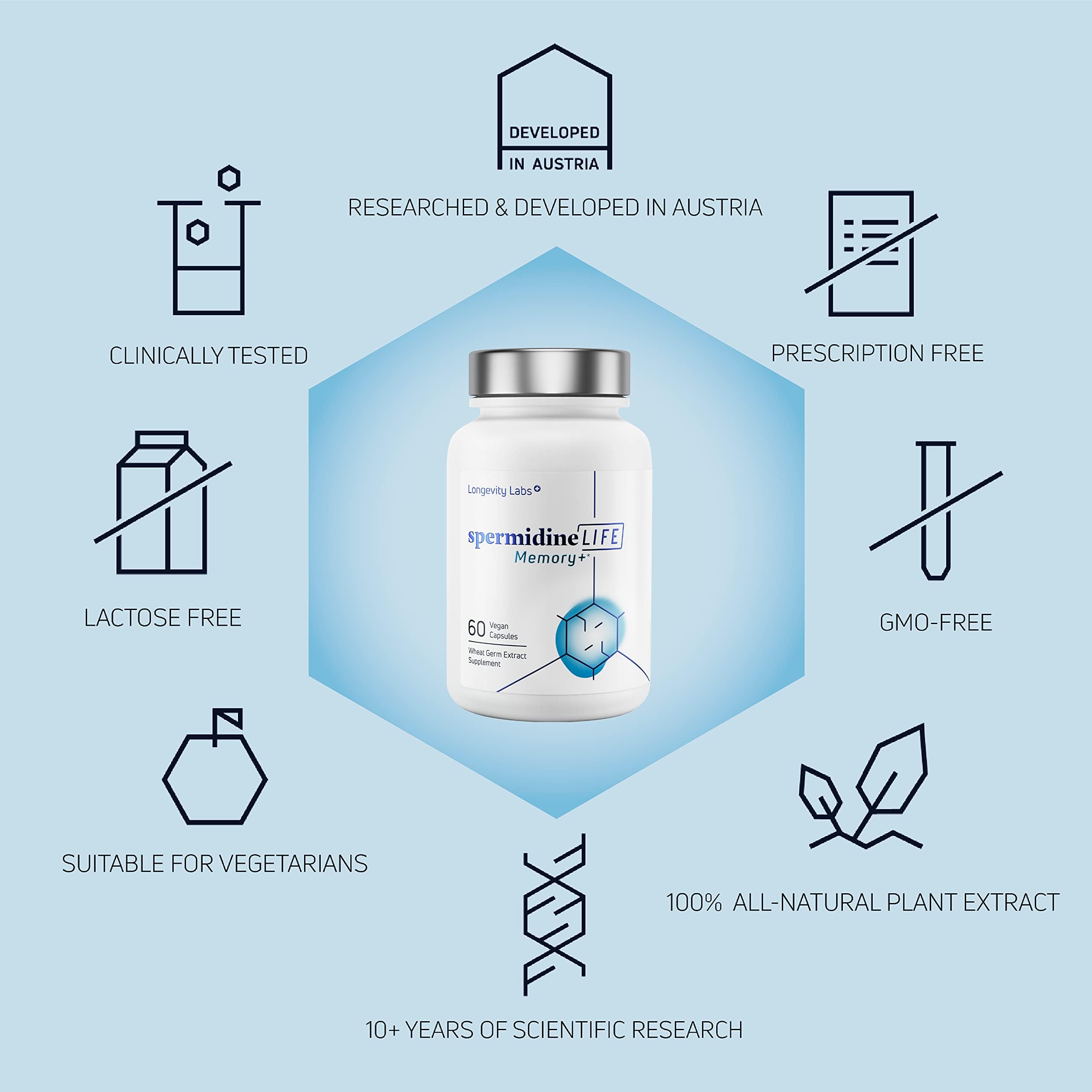 Vegan Memory+ capsules in recyclable packaging.