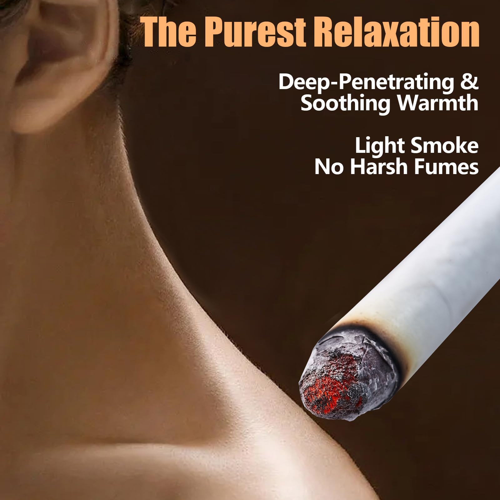 Illustration of burn time demonstrates steady heat and low smoke for LongHerb Rolls.