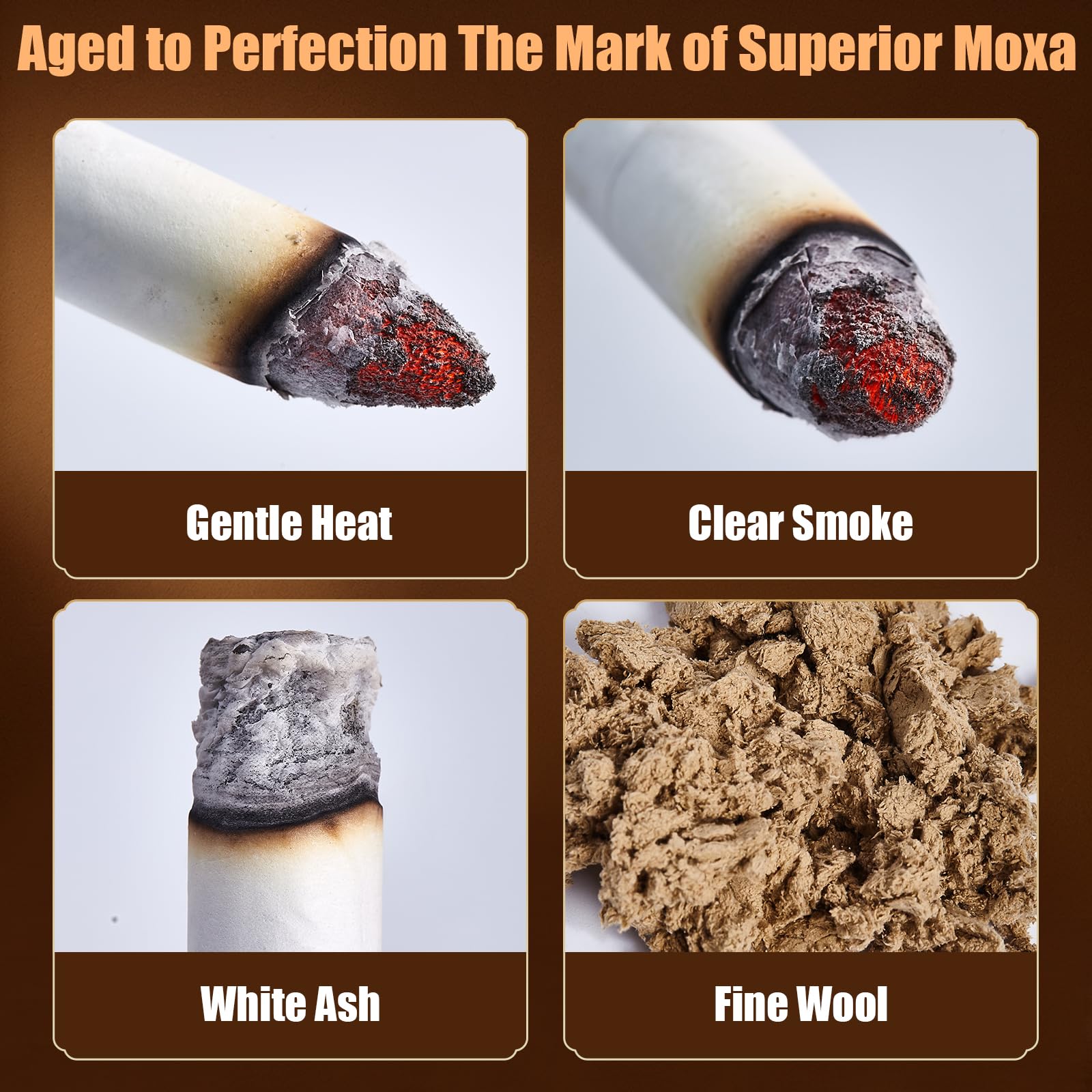 LongHerb moxa roll heat release provides comforting warmth during use.
