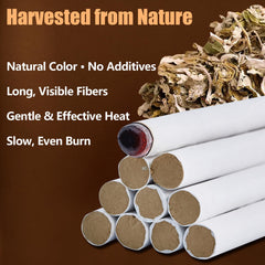 LongHerb moxa sticks in wooden box for easy storage and access.