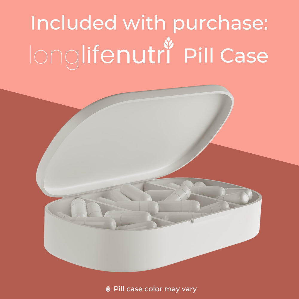 Bottle shows 1000mg per serving and 200 capsules for 100-day supply.