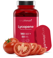 LongLifeNutri Lycopene 50mg bottle for daily heart support