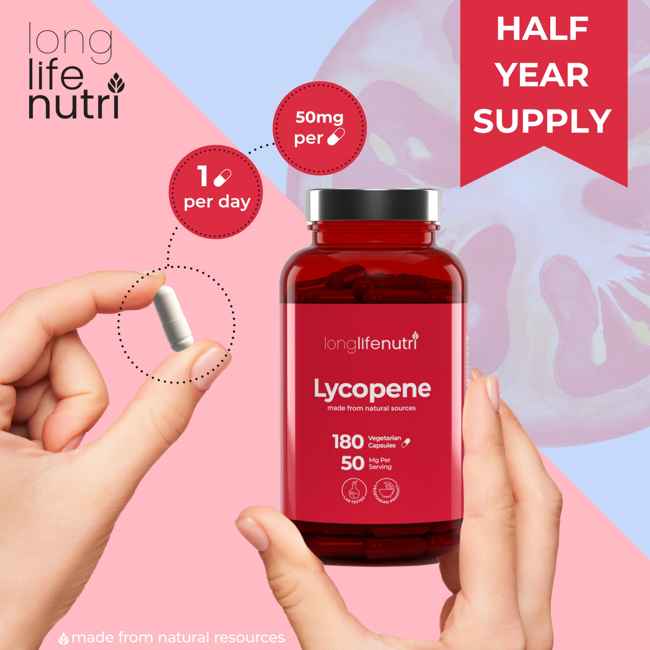 Complimentary LongLifeNutri Pill Case included with purchase