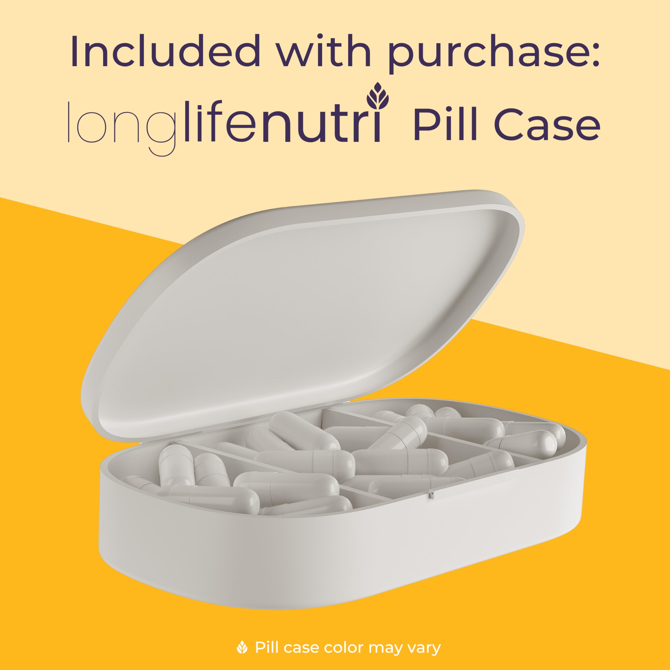 LongLifeNutri Monolaurin vegan formula icon indicates plant-based capsules