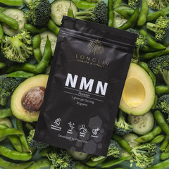 LongLiv NMN measuring spoon portioning 1000mg for customizable daily routine.