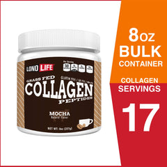 LonoLife Mocha Collagen smoothie mix for daily protein boost