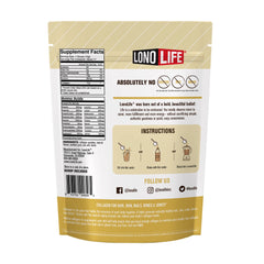 LonoLife vanilla collagen sticks highlighting on-the-go protein for keto and paleo diets