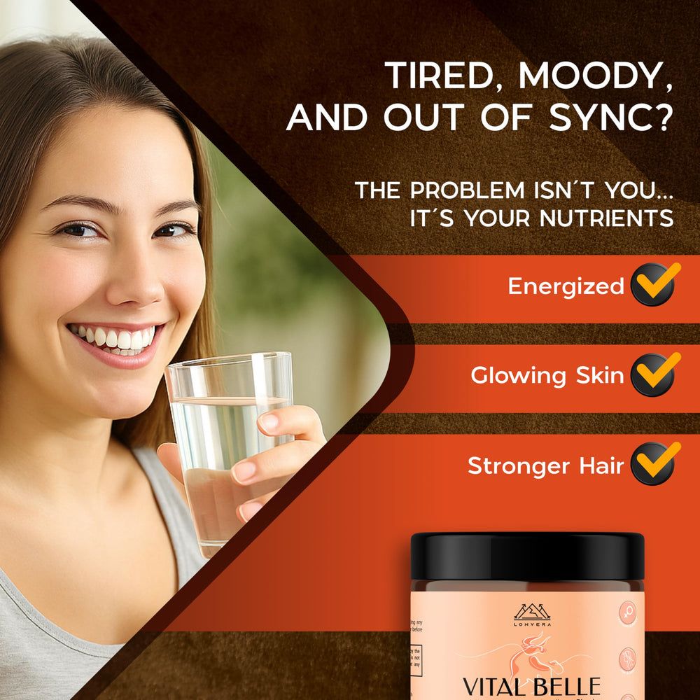 Lonvera Vital Belle daily nutrition emphasizes simple, convenient organ-based nourishment for women.