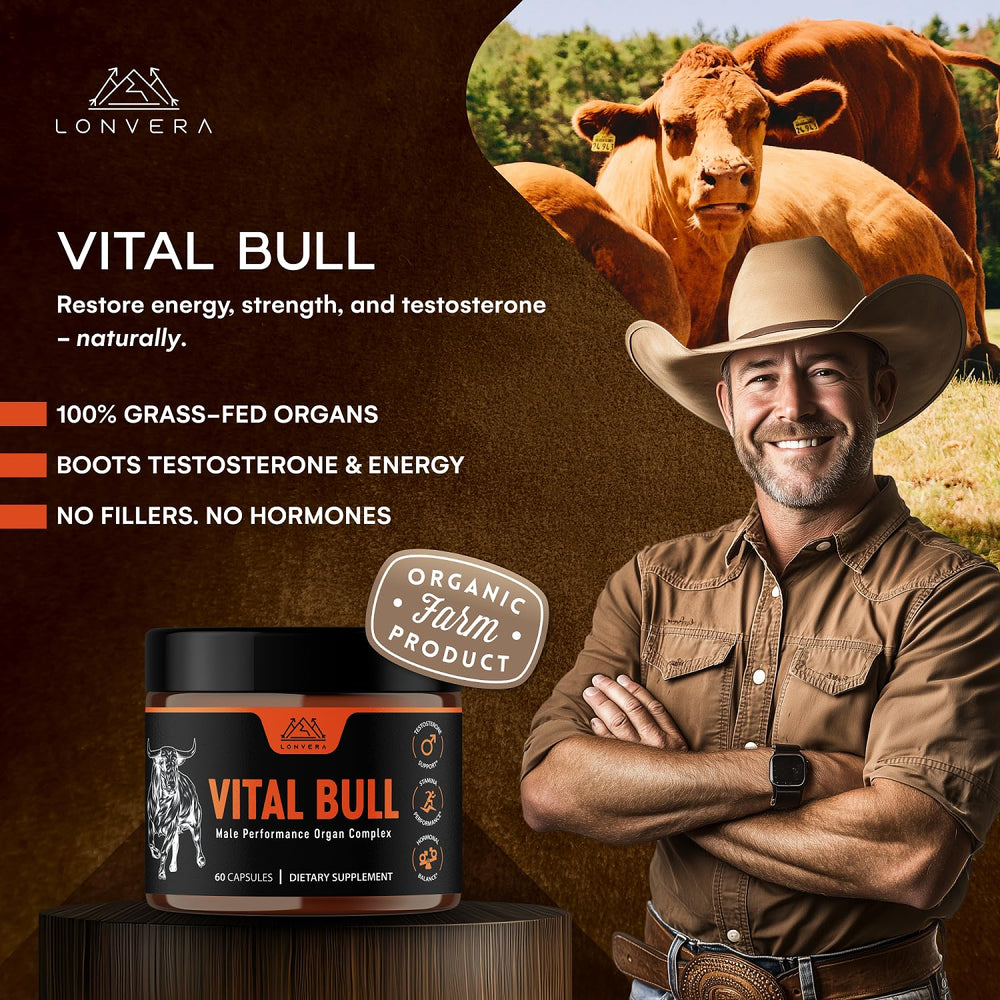 Lonvera Vital Bull bone marrow cap emphasizes nutrient-rich marrow for resilience.