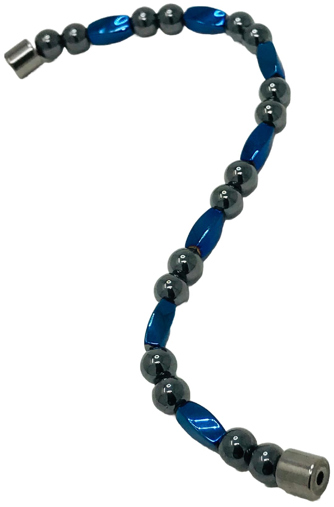 Close-up of the rare earth clasp on the Look Sharp bracelet for secure wear.