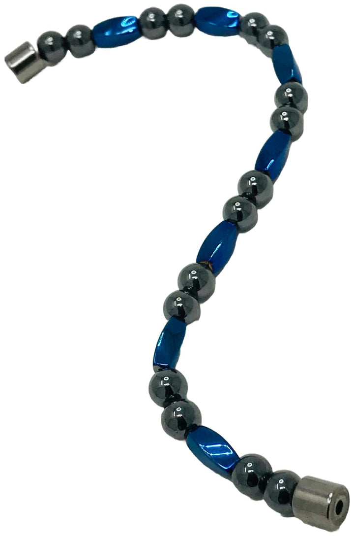 Close-up of the rare earth clasp on the Look Sharp bracelet for secure wear.
