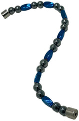 Close-up of the rare earth clasp on the Look Sharp bracelet for secure wear.