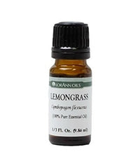 LorAnn Lemongrass Oil dropper bottle for flavoring and aromatherapy, fresh grassy-lemon scent.