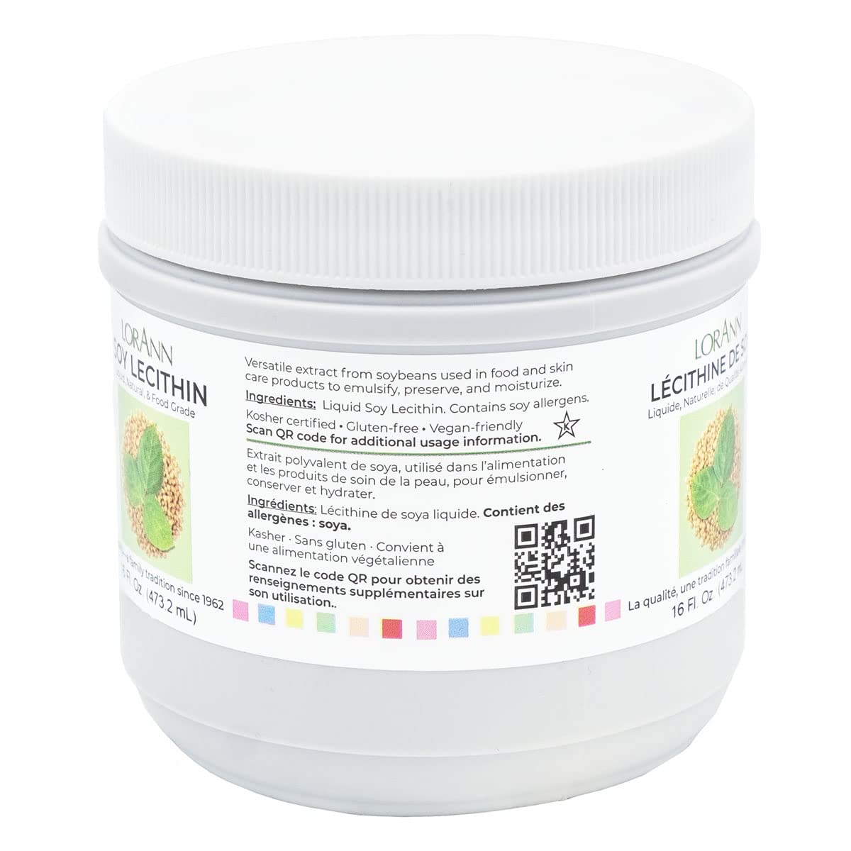 LorAnn Lecithin Liquid jar pour spout demonstrating emulsifier in chocolates