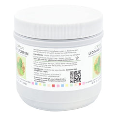 LorAnn Lecithin Liquid jar pour spout demonstrating emulsifier in chocolates