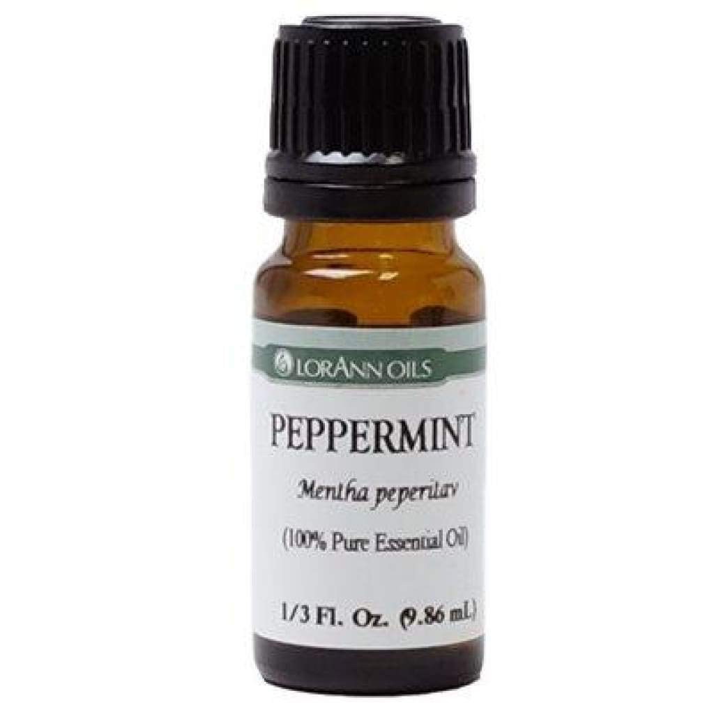LorAnn Peppermint Oil bottle with dropper for precise flavoring.