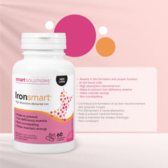 Lorna Ironsmart ingredients label highlights vegan-friendly, gluten-free formula.