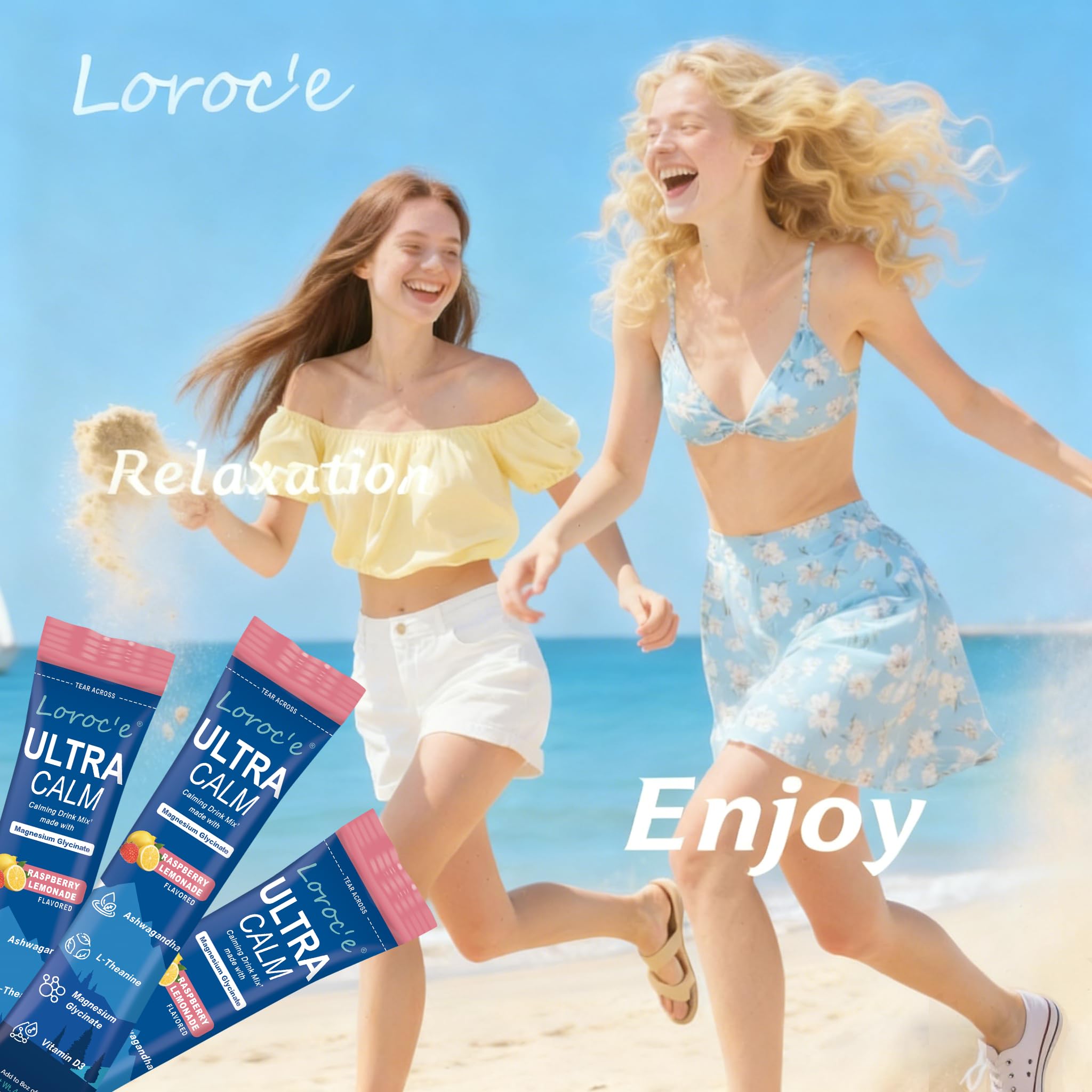 Loroc'e Ultracalm individual-serving packets shown for quick portable use