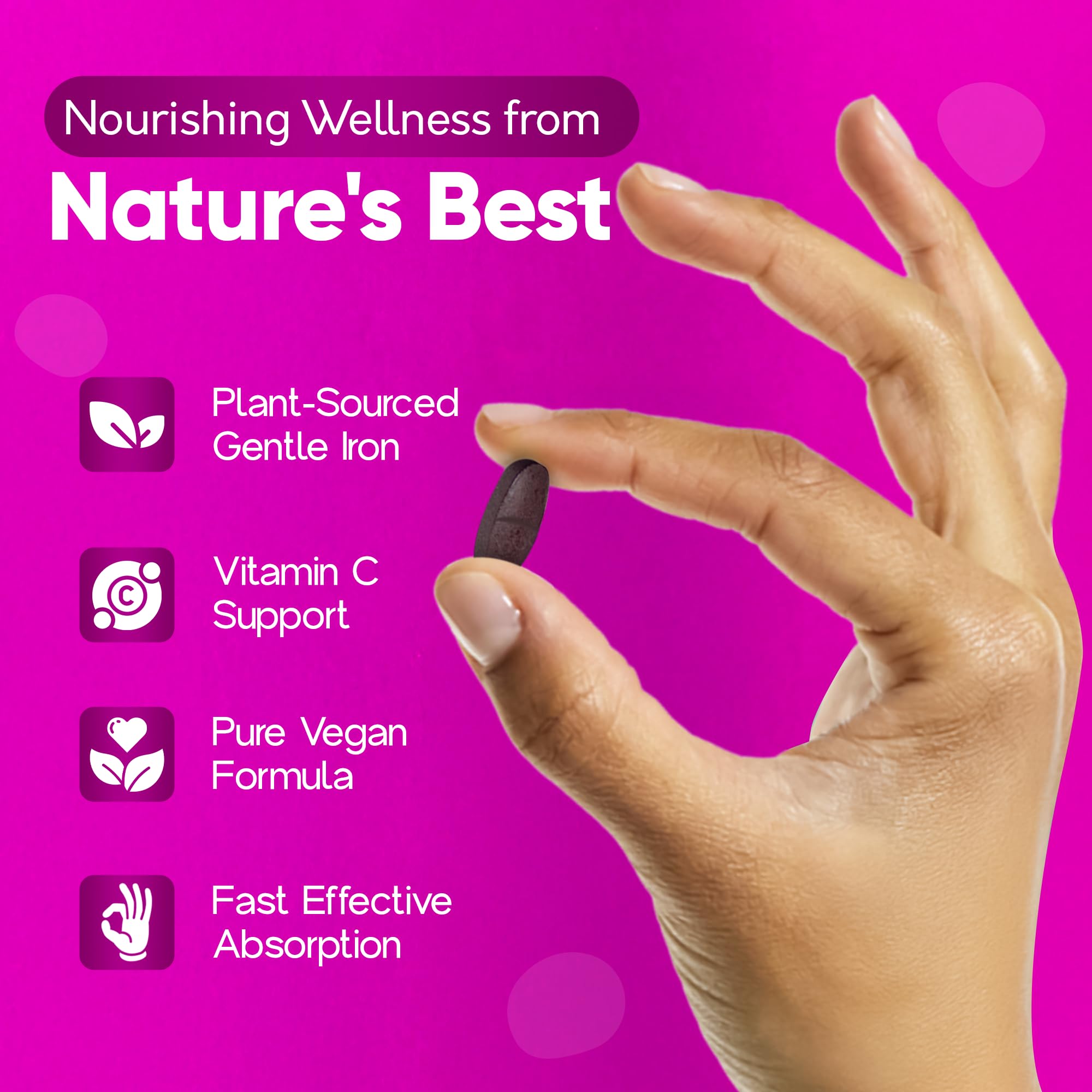 Losoki gentle-stomach tablet close-up reveals smooth texture.