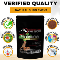 He Shou Wu powder ready to fill capsules for convenience.