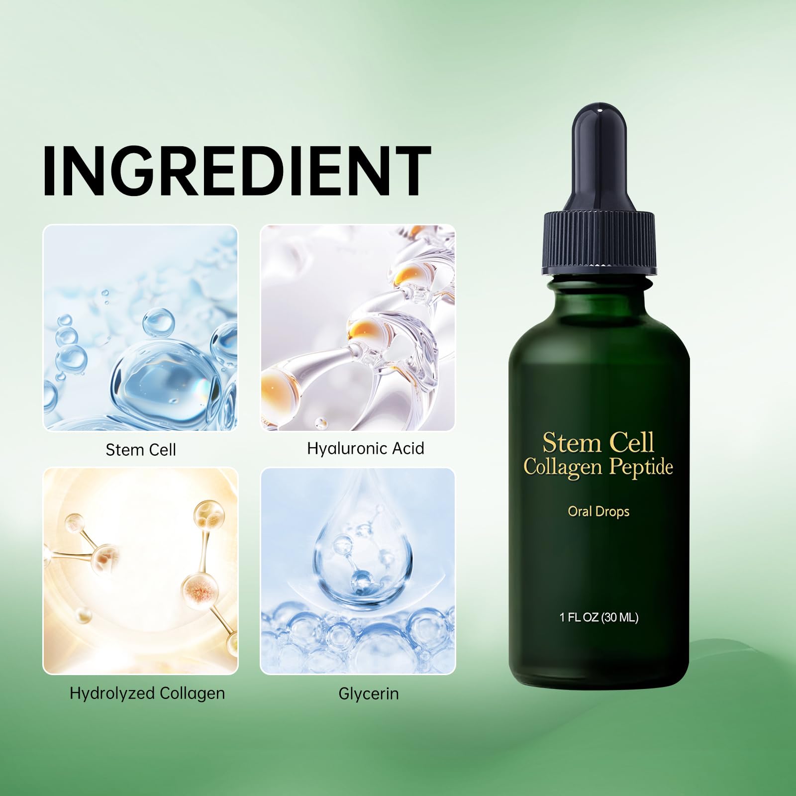 Lotmay Drops mixed in water for easy incorporation into daily hydration and skincare.