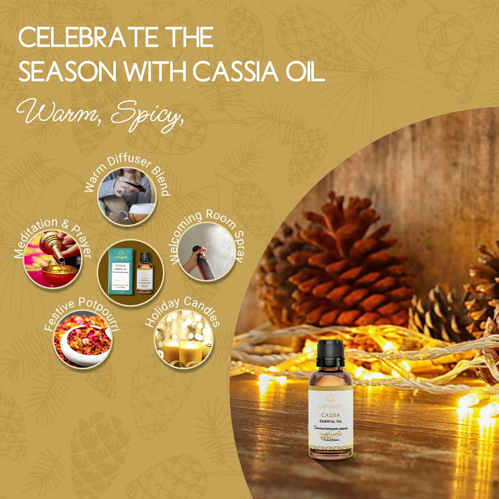 LOTUSJOY aromatherapy yoga Cassia for focus and calm