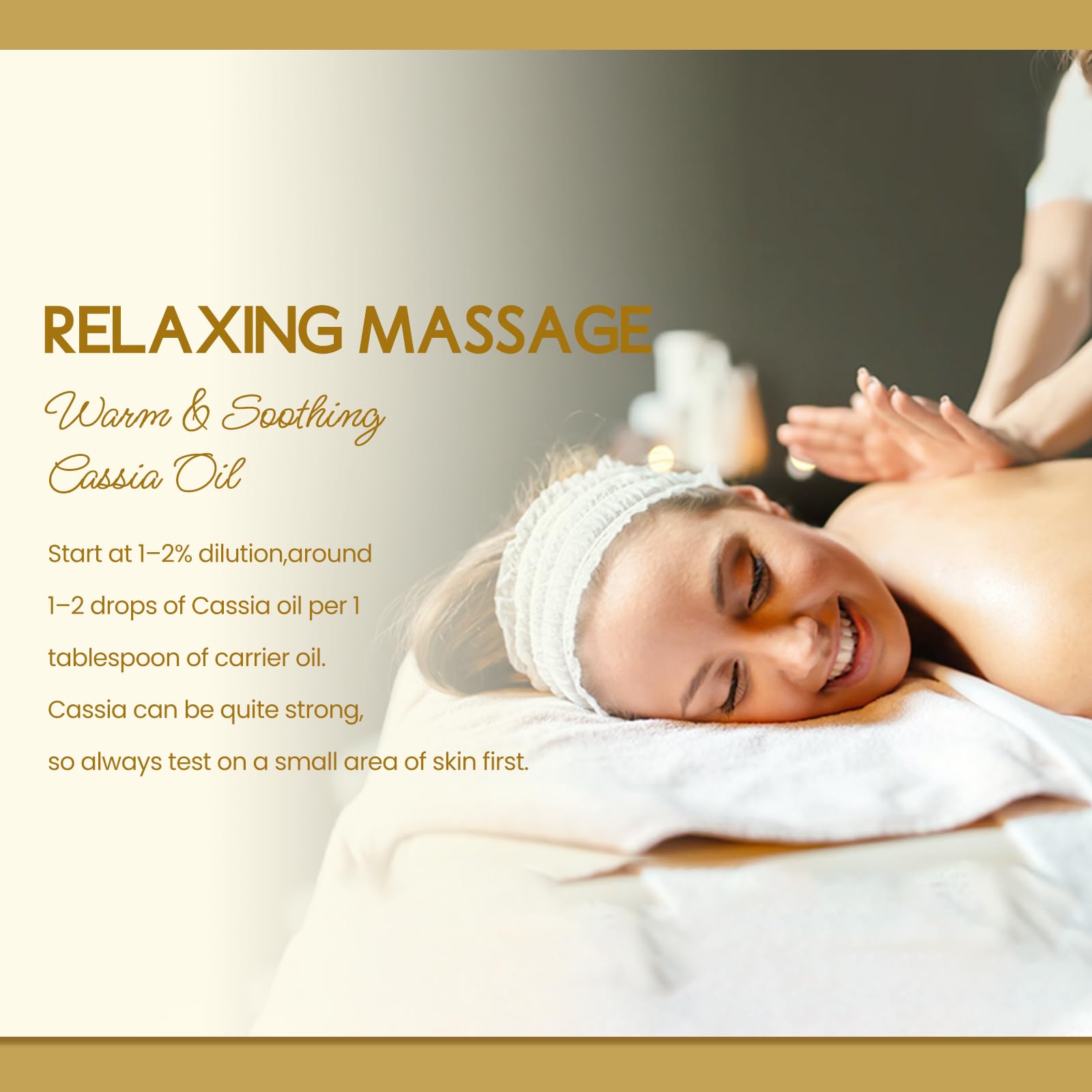 LOTUSJOY bath oil Cassia for spa-like relaxation at home