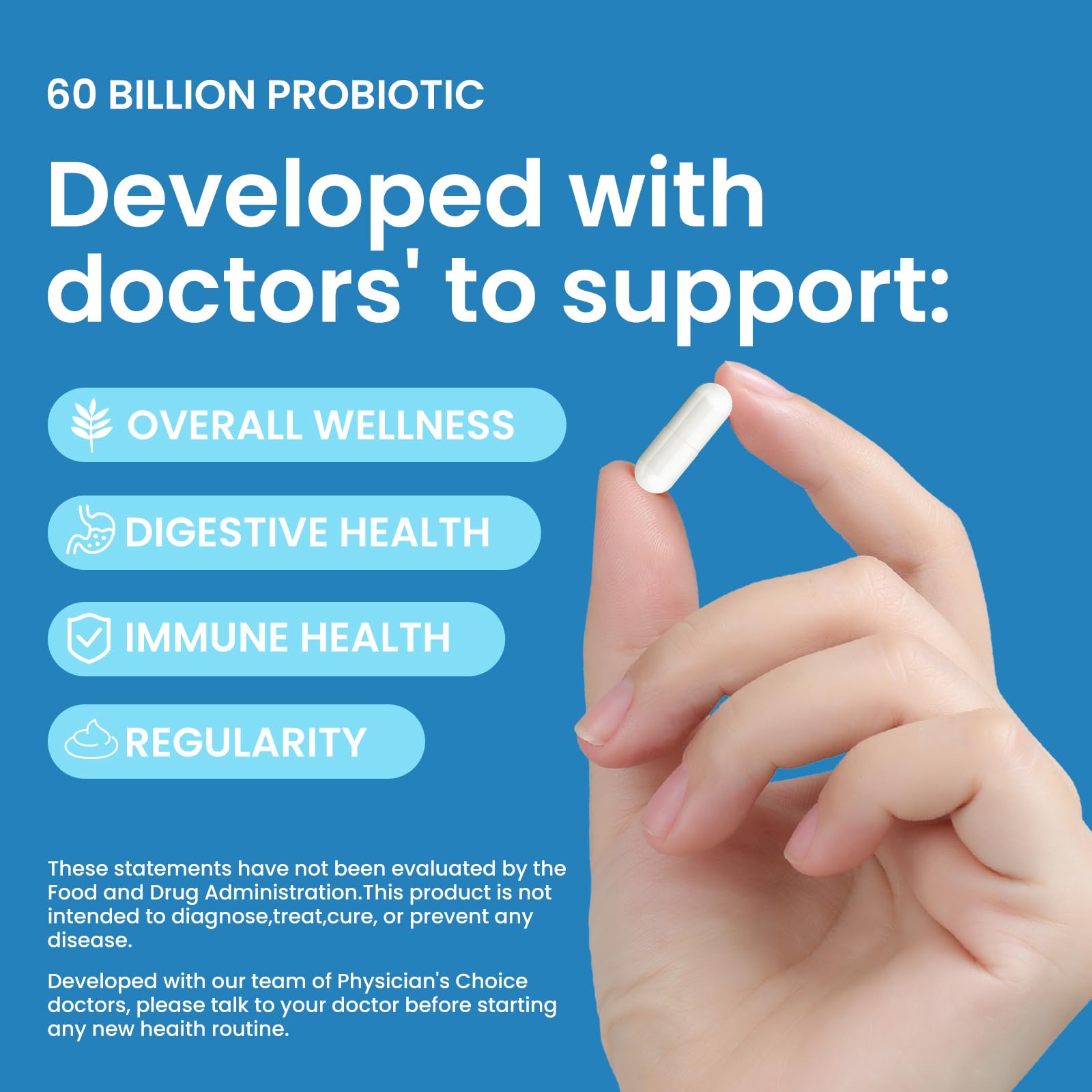 LOUDSAY Probiotics ten strains label highlights diverse gut support.