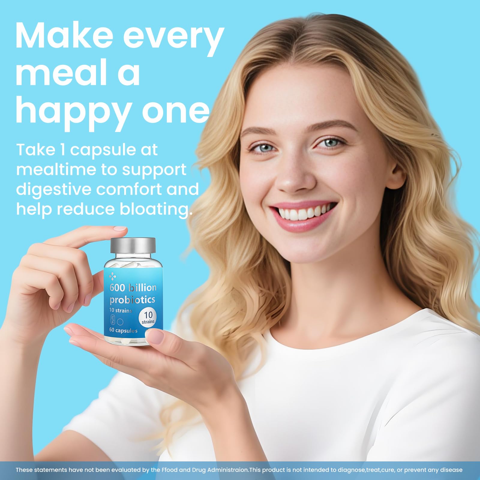 LOUDSAY Probiotics gut health scene suggests daily digestive wellness.