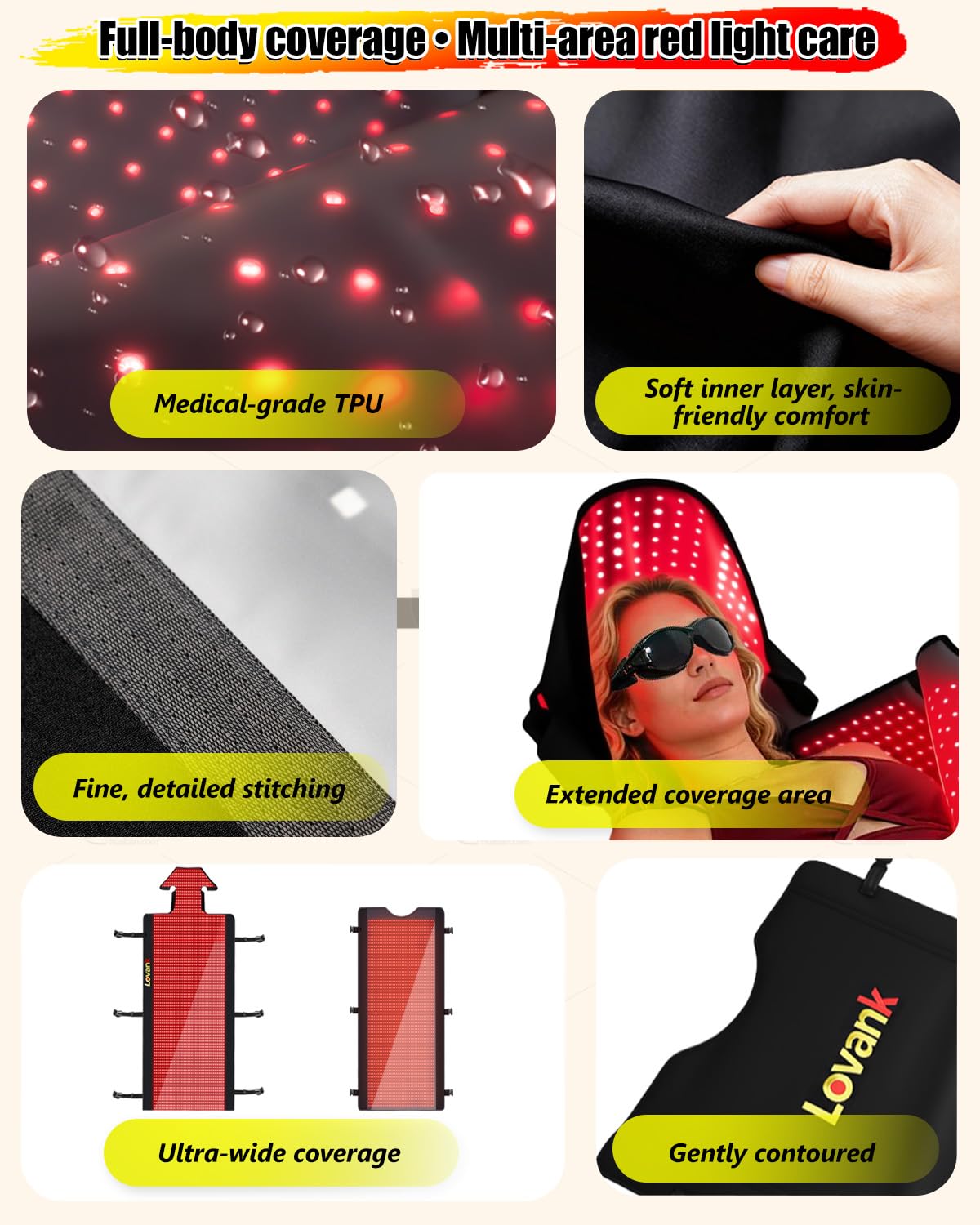 Lovank detachable dual mats design enables versatile sessions.