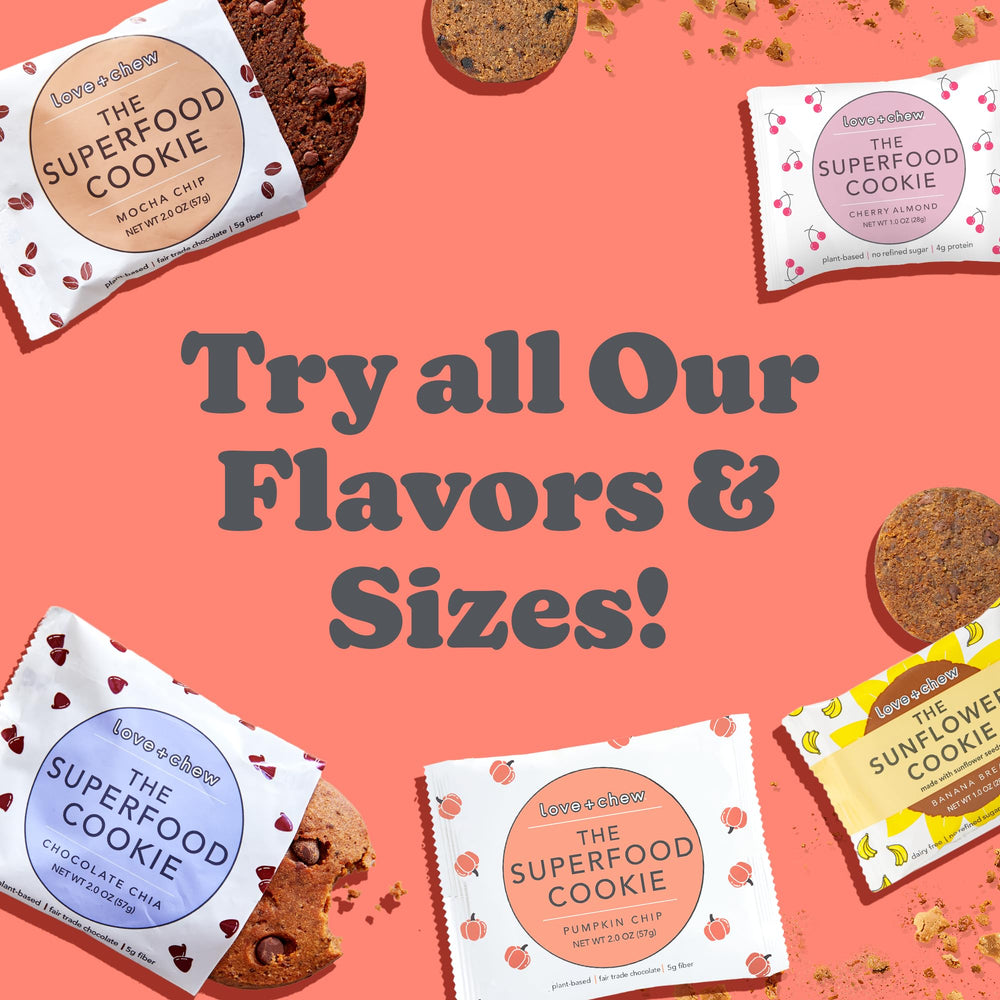 Love + Chew pumpkin chip cookies ideal for parents and kids on the move.