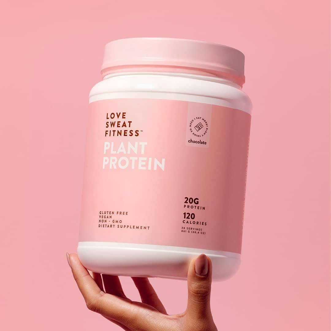 Love Sweat Fitness chocolate protein powder daily use visualizes consistent nutrition