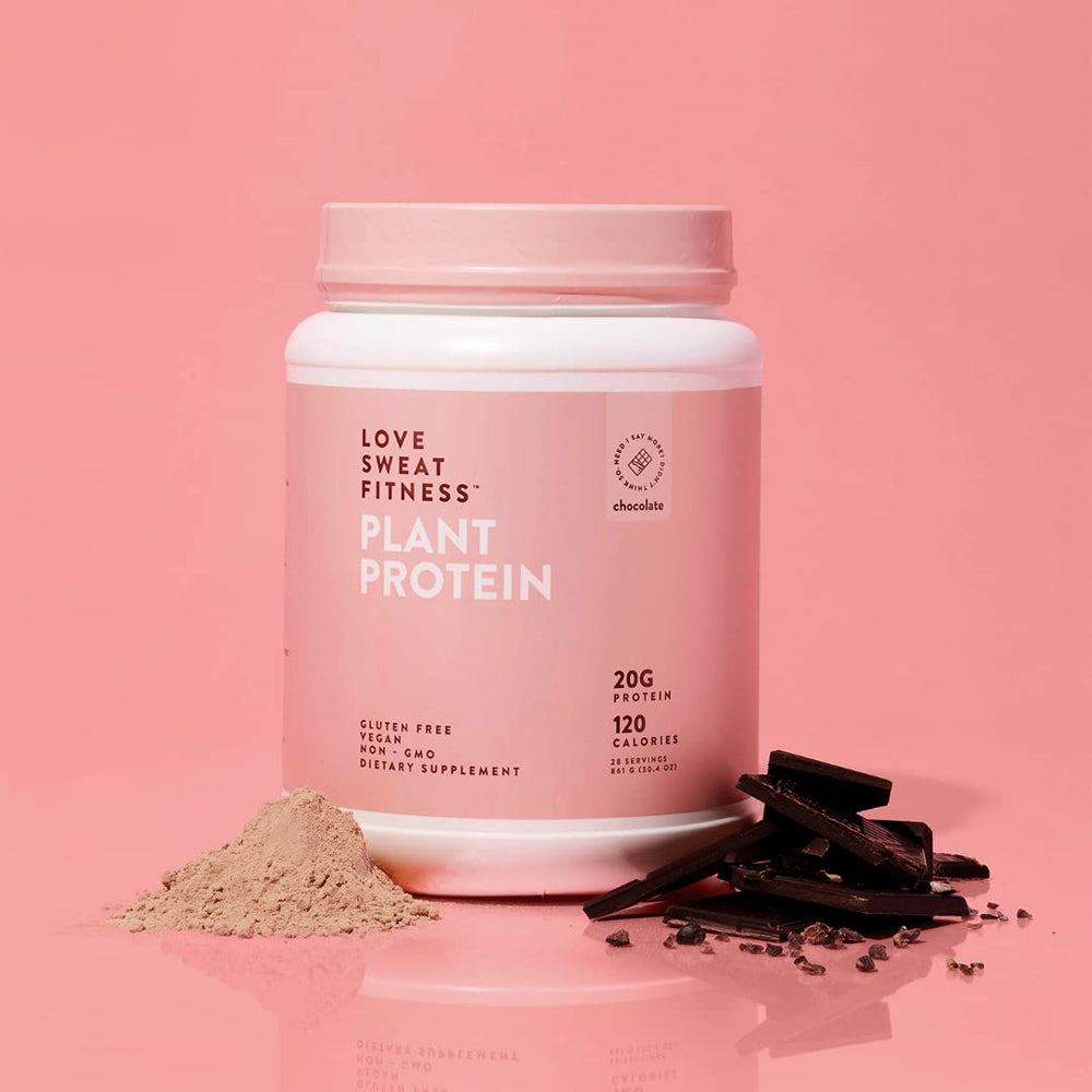 Love Sweat Fitness chocolate protein powder mix-in-water demonstrates smooth blending in water