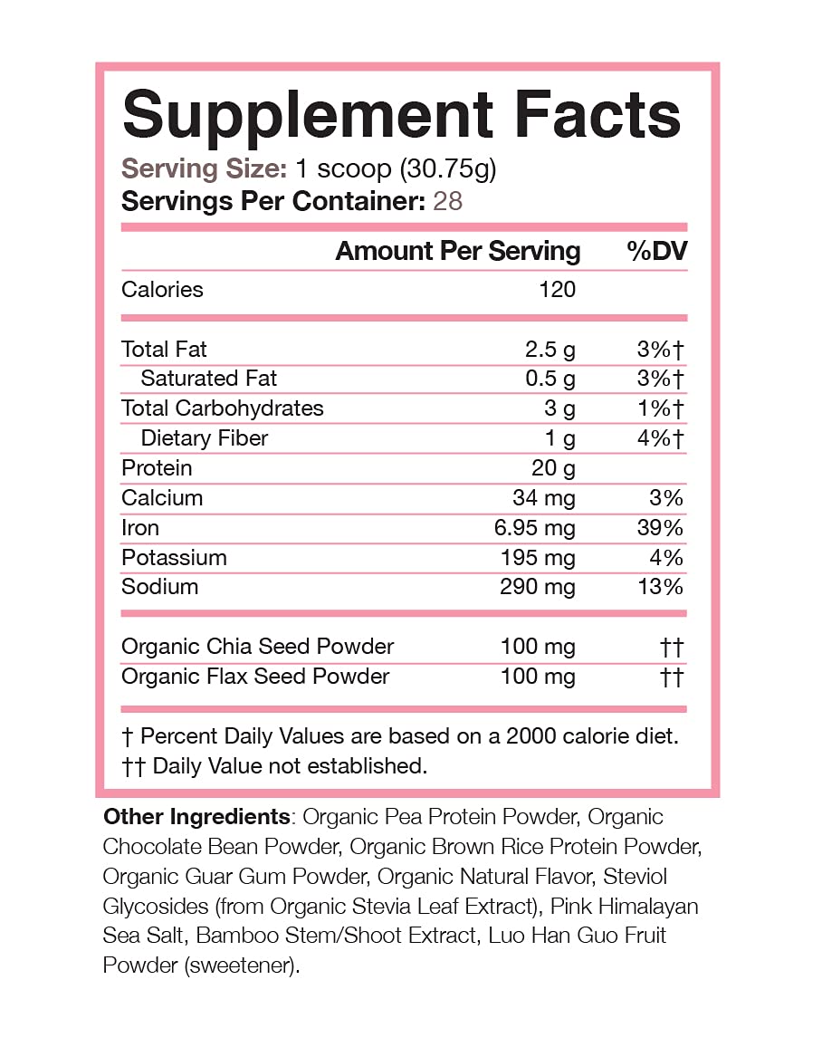 Love Sweat Fitness chocolate protein powder scoop illustrates convenient serving for easy daily protein