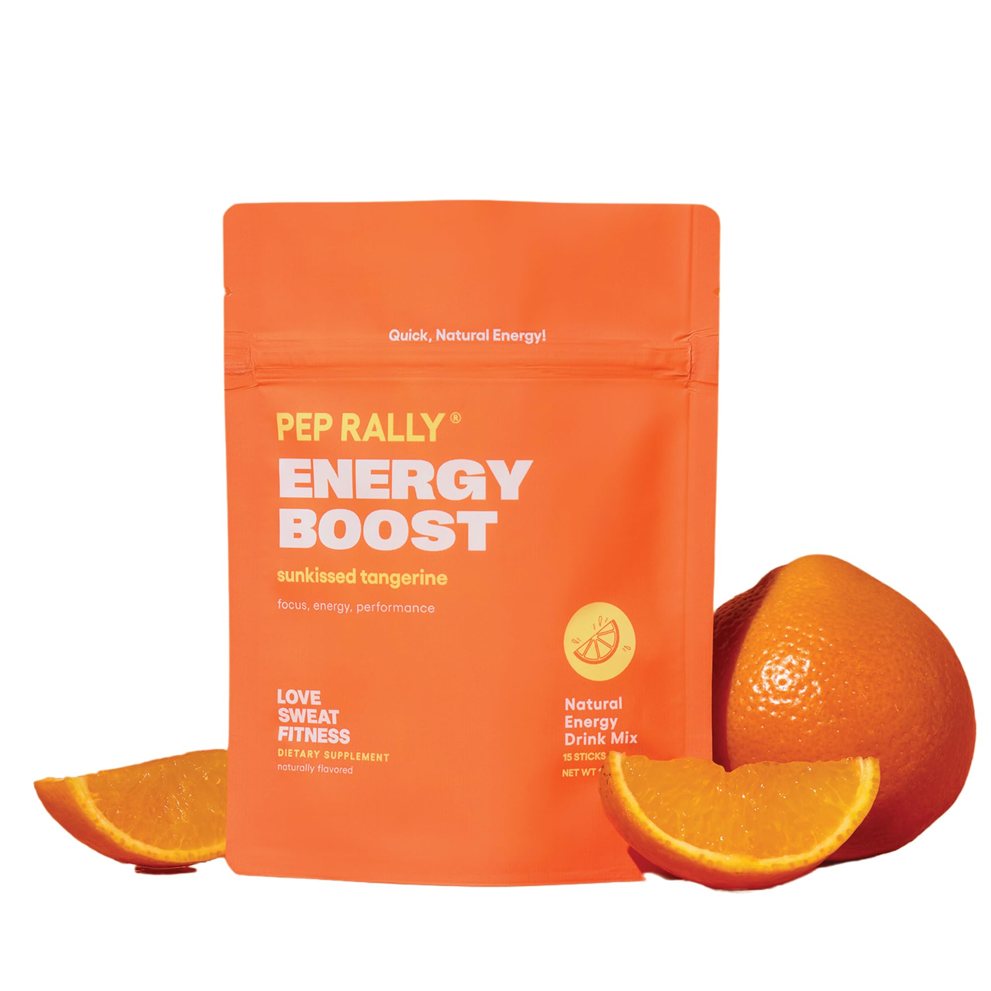 Love Sweat Fitness Pep Rally stick pack for easy on-the-go energy.