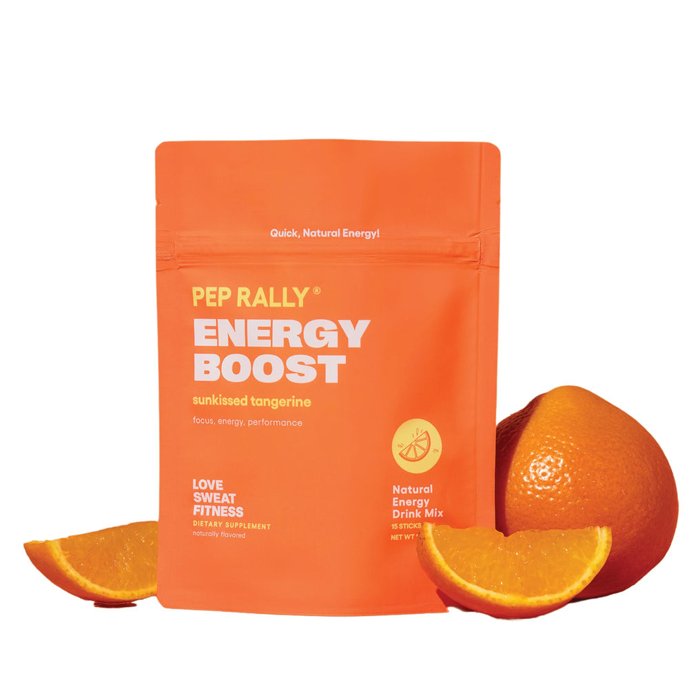 Love Sweat Fitness Pep Rally stick pack for easy on-the-go energy.
