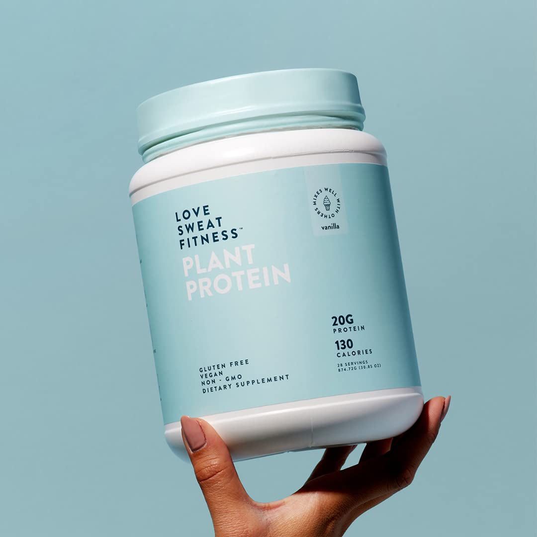 Love Sweat Fitness vanilla powder is sugar-free and vegan
