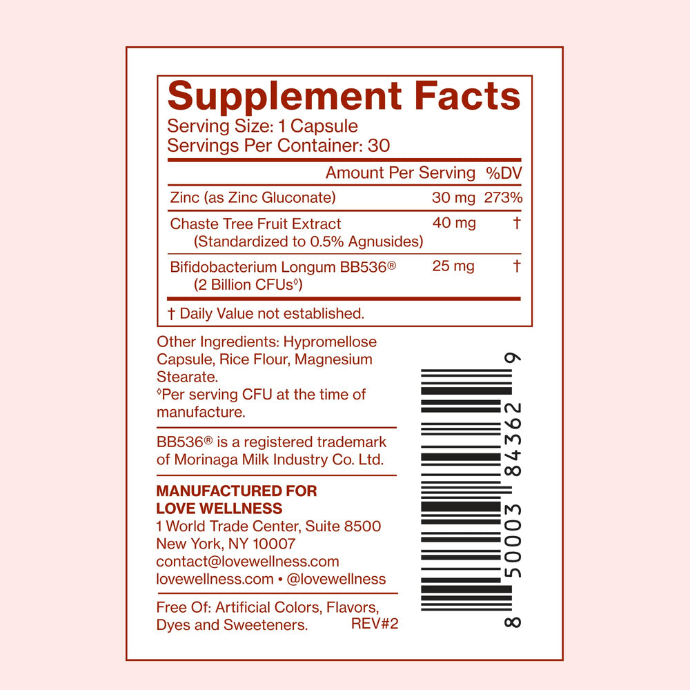 Love Wellness capsules pouring into a cup for beverages