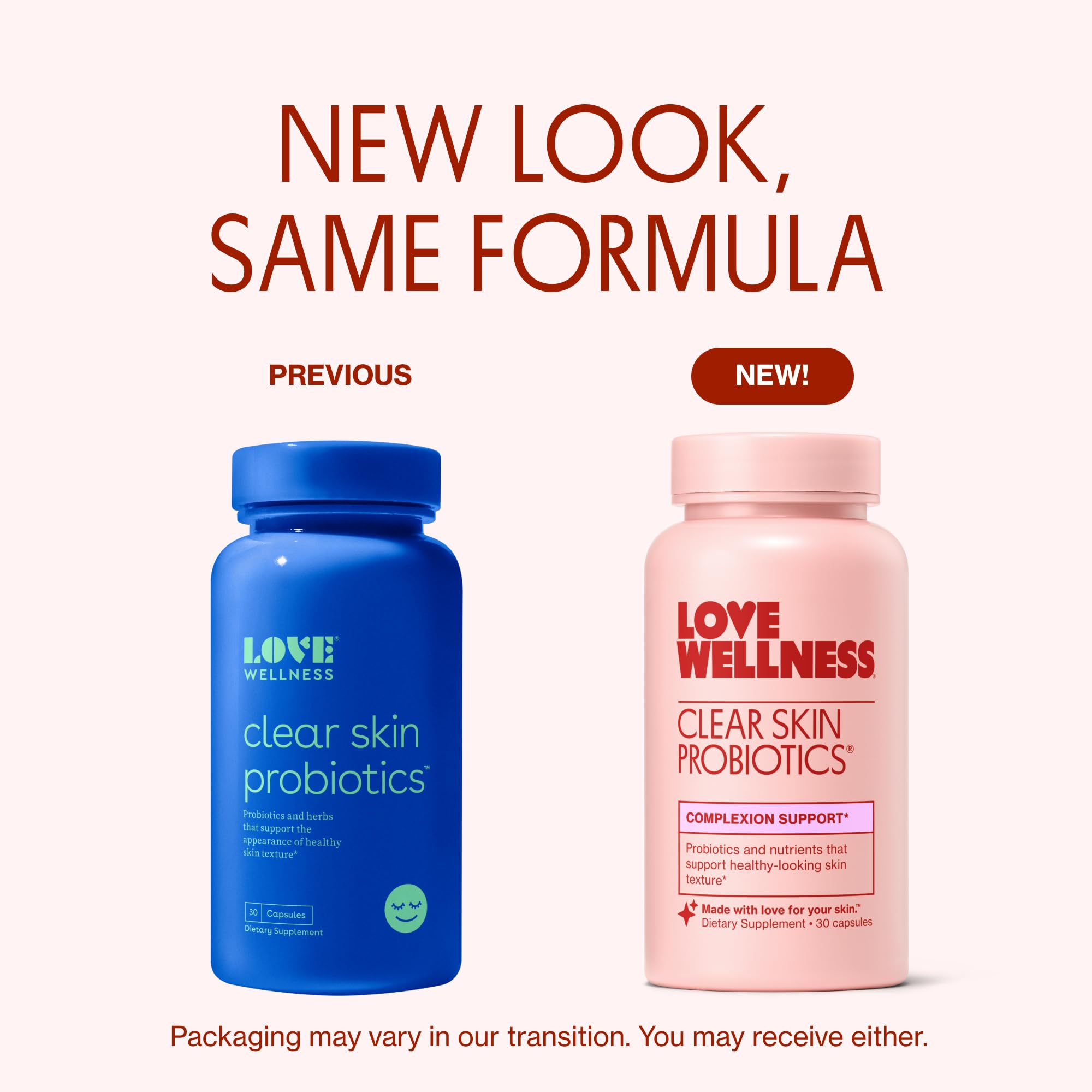 Love Wellness daily-dose capsules for an easy skin-care routine