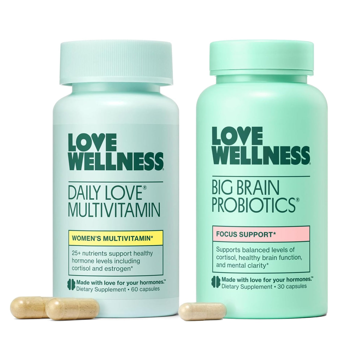 Love Wellness Daily Love bottle pour for easy daily intake and immune support.