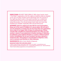 Love Wellness Flora Power probiotic visual suggesting odor control and balance.
