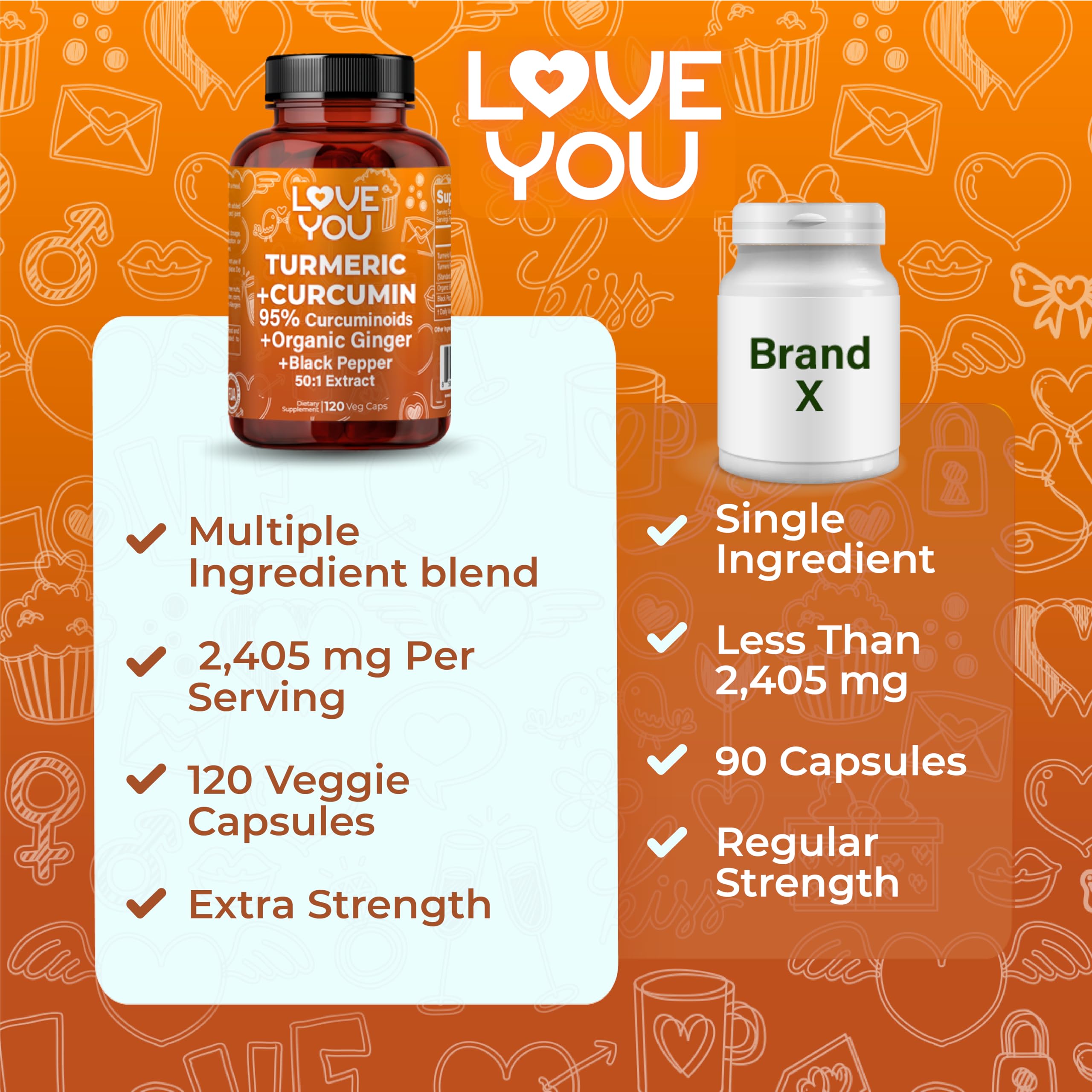 Love You vegan formula label communicates allergen-free, non-GMO quality