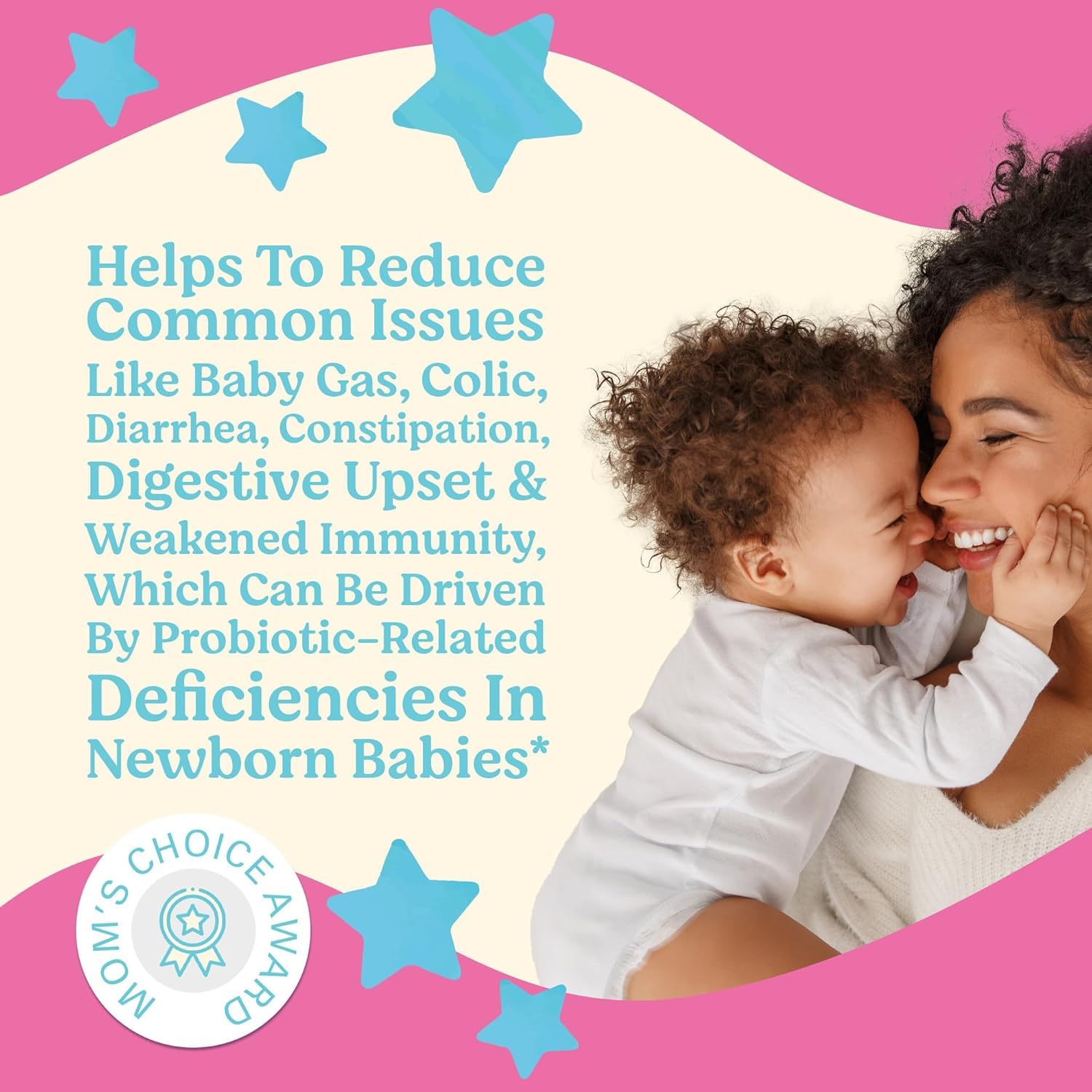 Lovebug probiotic powder dissolves quickly in formula for newborn use.