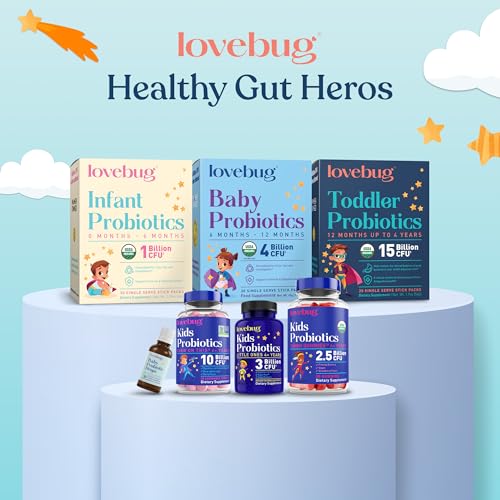 LOVEBUG packaging beside a kid during a mealtime routine
