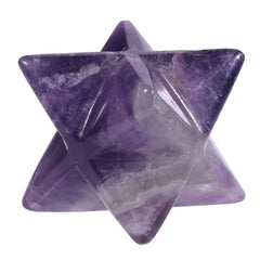 Loveliome amethyst Merkaba, intricate geometry for energy focus during chakra work