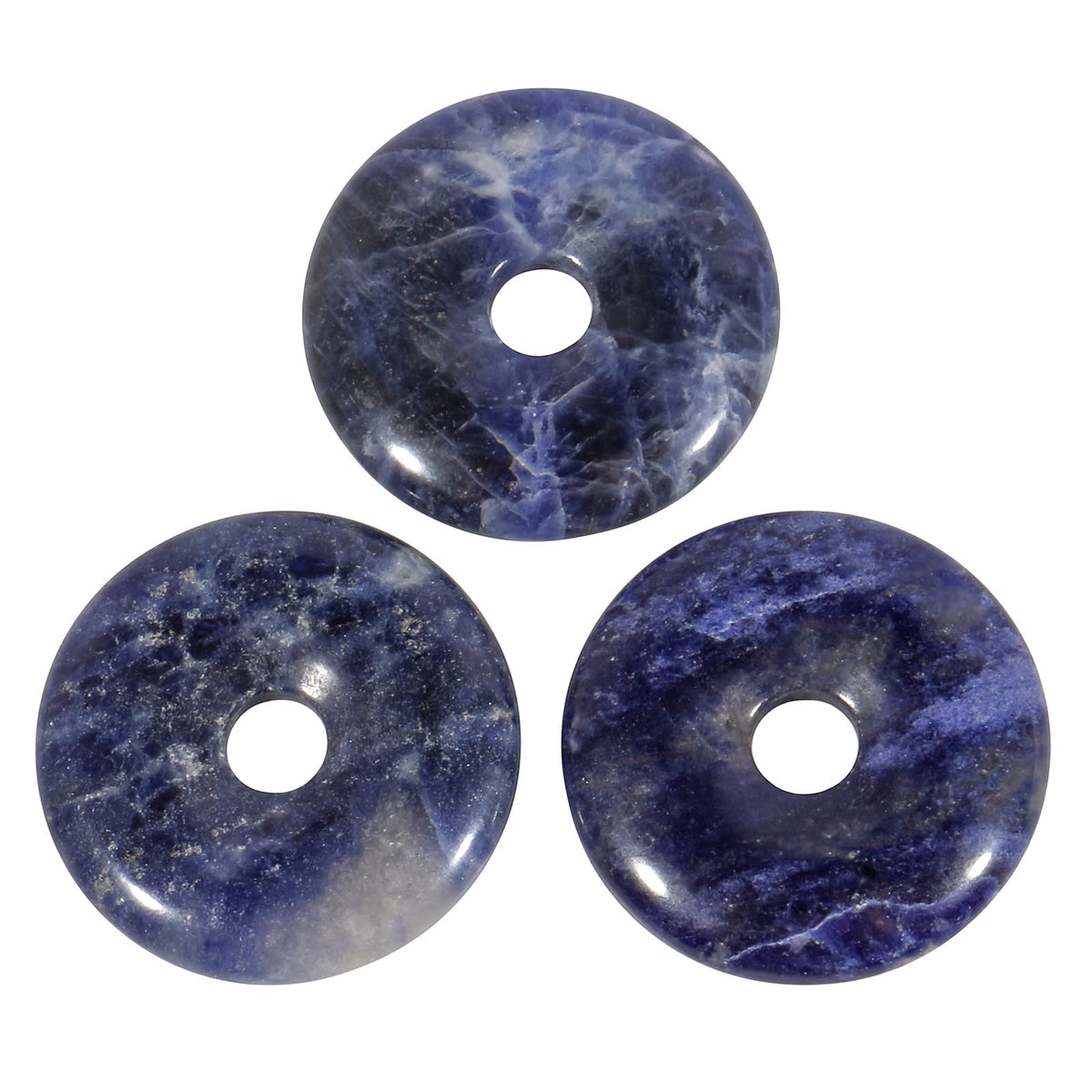 Loveliome crystal donut charms close-up, ideal for DIY jewelry and home decor.