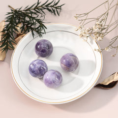 Loveliome divination sphere amethyst, decorative energy for living spaces.