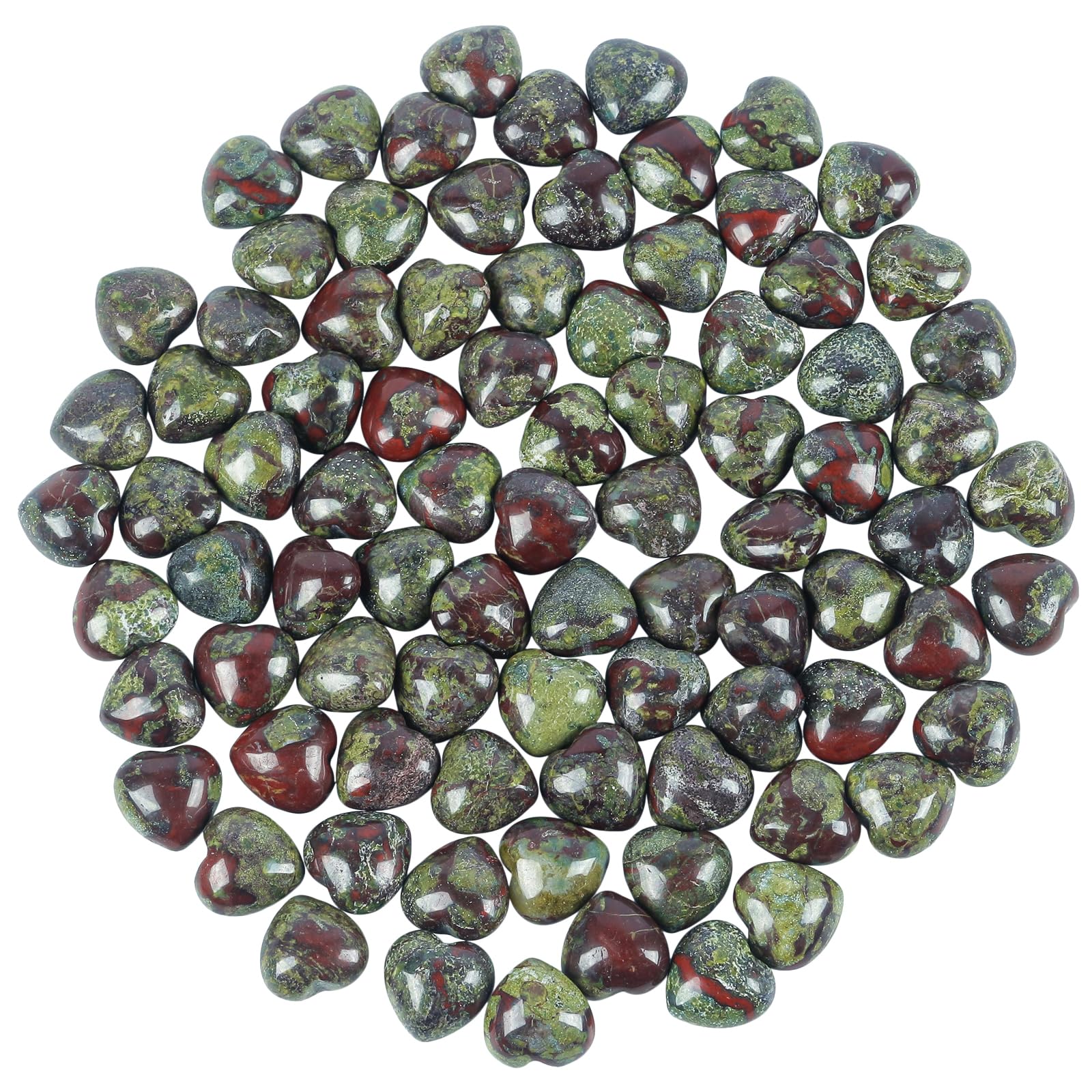 Loveliome dragon bloodstone heart palm stone 4 for portable calm wherever you go.