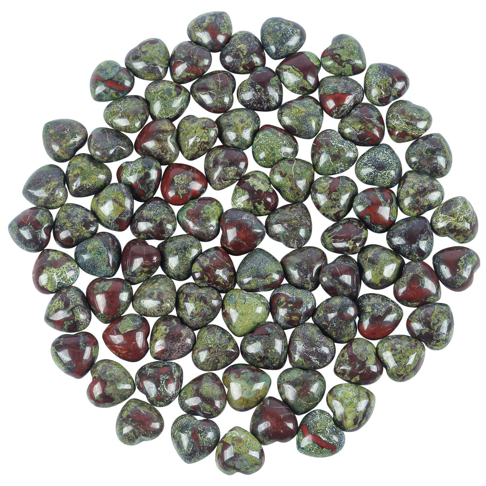Loveliome dragon bloodstone heart palm stone 4 for portable calm wherever you go.